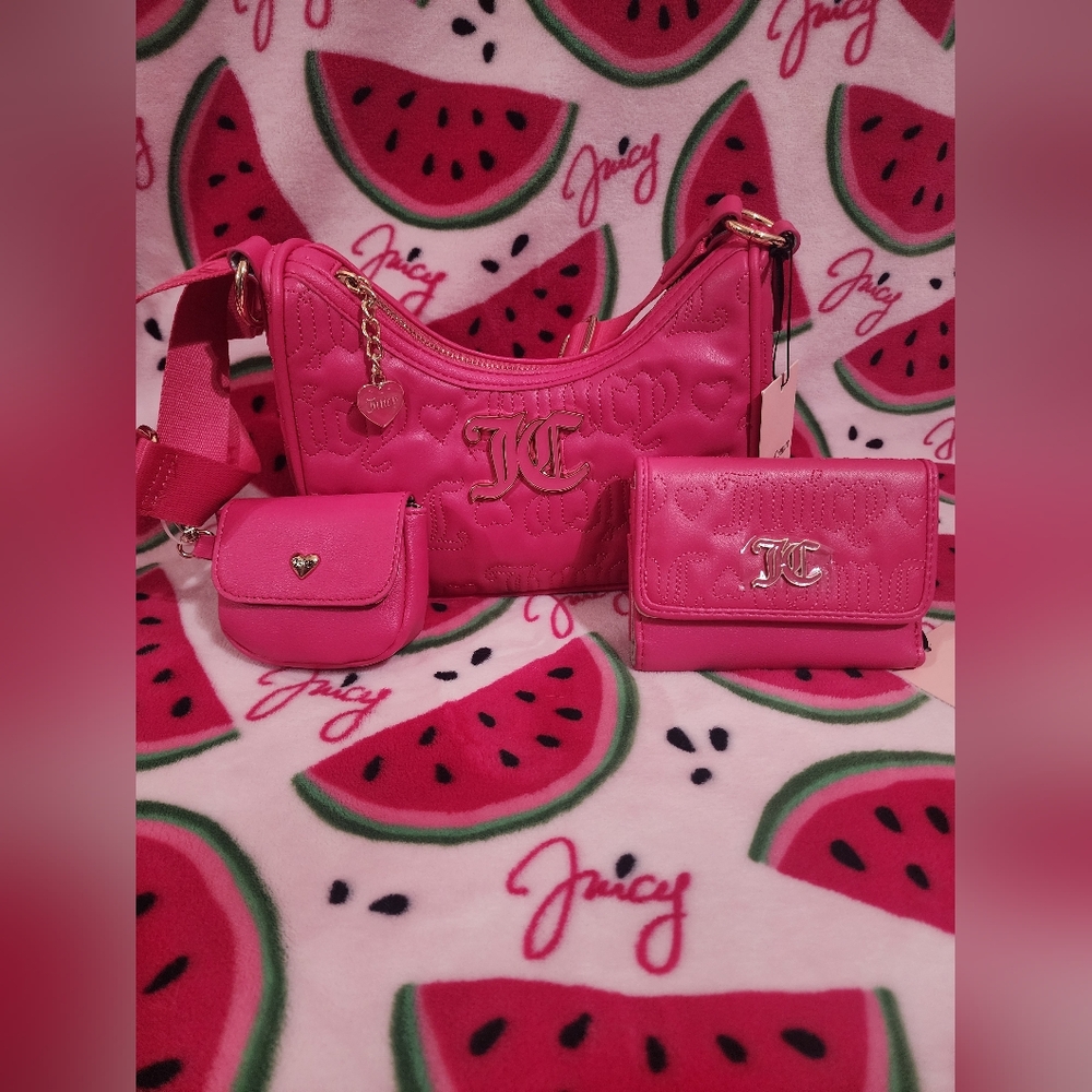 Juicy Couture Pink League Hobo Bag